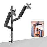 Listed TV Mount Monitor and Laptop Mount 2-in-1 Adjustable Dual Arm Desk Mounts Column Type Dual Monitor Stand Arm