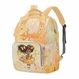 FunkyFloor Custom Name Diaper Backpack with Multi Compartments, Storage for Baby Girl Newborn Essentials, Practical Baby Girl Gifts Suitable for Baby Registry