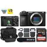 Sony a6700 Mirrorless Digital Camera (Body Only) 26MP APS-C Sensor | AI Autofocus + Extra Battery + 128GB Card + Camera Case