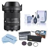 18-50mm f/2.8 DC DN Contemporary Lens for Fujifilm X, Bundle with 55mm Essential Filter Kit, Cleaning Kit and Cleaning Cloth