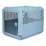 Sport PET Plastic Kennels Rolling Plastic Wire Door Travel Dog Crate, Collabsible Kennel, 22.1" L x 23.3" W x 30.6" H