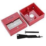 24-220V 5A DC Emergency Release Glass Break Alarm Button with Mounting Screws for Exit Door Electric Access Control System