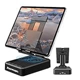JTEMAN Tablet Stand Adjustable with Bluetooth Speakers,Kitchen Gadgets,Gifts for Women Men,Wireless Bluetooth Speaker Tablet Holder,Desk Mic Charging Sation Compatible with Phones and Tablet