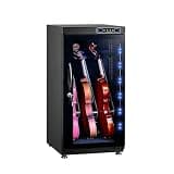 Guitar Dehumidifier Cabinet, Smart Touch Screen, Dehumidification Range 25%-99%, Can Hold 3 Violins, with Lock
