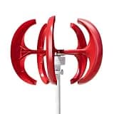 Wind Turbine Generator Kit 1000W 12V 24V Vertical Axis 5 Blade Lantern Windmill Generator for Home Use Marine Streetlight Power Systems