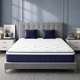 BHXWRY Plush Pocket Spring Hybrid Mattress, 10 Inch Queen Size Memory Foam Mattress with Cooling Gel, Mattresses Bed in a Box, Medium Firm, Pressure Relief Comfort Support, CertiPUR-US Certified