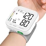 Blood Pressure Monitor for Home Use Rechargeable Wrist BP Machine, White