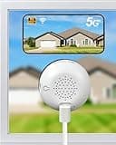 Noorio 4MP 2K Window Cameras for Home Security, 5G/2.4GHz WiFi Window Security Camera,128GB TF Card Supported, Anti-Glare, Blacklight Full Color Night Vision, AI Detection,24/7 Recording, Easy Install