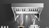 Commercial Wall Mount Range Hood, Heavy-Duty 201 Stainless Steel Vent Hood with Deep Grease Drip Pan, Tapered High-Airflow Duct, Detachable Baffle Grease Filters, Seamless Welded Exhaust Hood for Rest