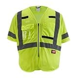 Class 3 HIGH Visibility Yellow MESH Safety Vest - 4X-LARGE/5X-LARGE