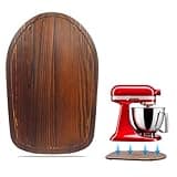 Mixer Slider Mat for Tilt Head Kitchen Aid 4.5-5 Qt Stand Mixer, Appliance sliding mat for kitchenaid Artisan 4.5-5 Qt, Kitchen Countertop Storage Accessories Moving Tray attachments (Brown)
