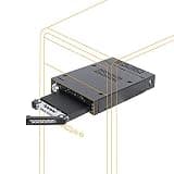 ICY DOCK 2 Bay M.2 PCIe 3.0/4.0 NVMe SSD Mobile Rack for External 3.5” Drive Bay | ToughArmor MB834M2K-B