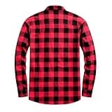Men's Plaid Zip Up Shacket Long Sleeve Collared Loose Fit Jackets Fall Winter Trendy Street Outerwear with Pockets