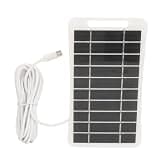 Jenivaint Solar Panel Portable Solar Panel Polycrystalline Silicon 2W 5V USB Type C Mini for Outdoor Trips Phone Charging Compact Lightweight Design