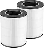 Muvzeznli replacement filter is compatible with Homedics AP-T20, AP-T20WT, AP-T20BK, and AP-T22 air purifiers, with a three in one air filter (2pack)