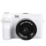 Jiawu 5K 75MP Digital Camera, 18X Digital Zoom Mirrorless Vlogging Camera with 3 Inch Screen, Compact WiFi Point and Shoot Travel Cameras for Beginners Teen (Black)
