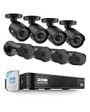 ZOSI 5MP Lite 3K Wired Security Camera System for Home Security, 8 x 1080P Surveillance Bullet Camera Outdoor Indoor, AI Human Vehicle Detection, IR Night Vision, 500GB HDD