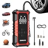 GOOLOO A6 Gear 160 PSI Tire Inflator Portable Air Compressor, 7500mAh Cordless Tire Inflator with Digital Pressure Gauge &LED Light, 3X Faster Air Pump for Car Tires, Bike,Balls, Auto Shut-Off