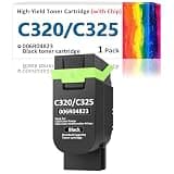 C320 C325 Toner Cartridge (with Chip) for Xerox Printer,006R04823 Replacement C325 C320 Ink Cartridge,Compatible with Xerox C320 C325 Color Multifunction Printer 006R04831(Black)