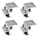 Reliable Solar Panel Clamp Roof Mounting Bracket Clips Set of 4 for Secure Installation
