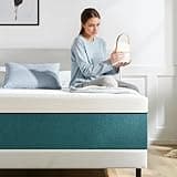 Slomix Queen Mattress,10 Inch No Fiberglass Gel Memory Foam Queen Size Mattress in a Box,Pressure Relief with Medium Firm Support,80" X 60" X 10",Medium Firm,Blue
