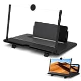 3D HD Screen Magnifier,12''Phone Screen Magnifier,Foldable Mobile Phone Holde Phone Magnifier Screen,for Watching Movies, Videos, Games and Reading, Compatible with All Phones