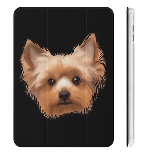 Yorkshire Terrier Cute Yorkie Dog Fashion TPU Case Auto Sleep Wake Cover with Pencil Holder Compatible with Ipad Mini4/5/6