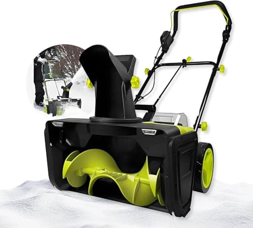 3500 W Cordless Snow Blower, Battery Thrower with 40V Power, 20" Clearing Path, 10" Processing Depth, 25ft Throwing Capacity for Parking Lot and Plaza