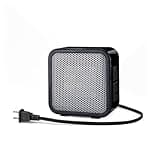 Amazon Basics Ceramic Portable Mini Space Heater for Office Desk, Indoor Use, Fast Heating, Energy Efficient, 500W, With Tip-Over Protection, Lightweight 1.4 lbs, Black, 5.87"D x 3.15"W x 5.95"H