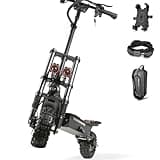 Adults Electric Scooter, Max Speed 50 MPH, 60V5600W High Power Dual Motor,Up to 50Miles Range Battery, 11 Inch Pneumatic Off-Road Tires with Detachable Seat for Daily Commuting US Standard Plug