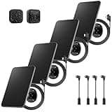 Nugoiko 4 Pack Solar Panel for Blink Outdoor 2K+/4(4th Gen)/XT2/XT Camera(Not Included)/Blink Outdoor Camera,Solar Panel with Mount 13.1ft Cable Rubber Plug