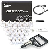 AIKOTOO Cupping Kit for Massage Therapy Set with Pump 24 Massage Cups for Cellulite Reduction Muscle Back Pain Relief