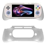 Ergonomic Hand Grip Cover Case for Retroid Pocket 6, Enhance Hand Feel Modified Grip Stand Holder Protective Shell for RP6 Handheld Game Controller (Translucent white)