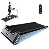FINEHORSE Walking Pad with Auto Incline, Under Desk Treadmill 6-Level 13% Auto Incline 330lbs Capacity, 2.5HP Portable Treadmills for Home, LED Display, Remote Control