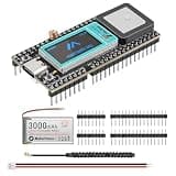 MakerFocus Wireless Tracker + 3000mAh Battery Supports GPS Galileo Multi-System Joint Positioning ESP32-S3 WiFi Bluetooth SX1262 UC6580 with 915MHz Antenna, 0.96" LCD Display for Meshtastic LoRaWAN