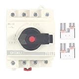 DOXU Solar Disconnect Switch Isolator Switch PV Panel Circuit Isolator Disconnect Solar System Combiner Box Accessory DIN Rail Mount and Lockable