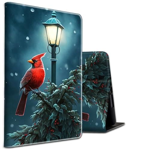 Case for iPad mini 7 A17 Pro 2024/iPad Mini 6 2021 8.3 Inch PU Leather Shockproof Stand Protective Cover with Auto Sleep/Wake for iPad mini 7th/6th Generation 8.3",Northern Cardinal Bird