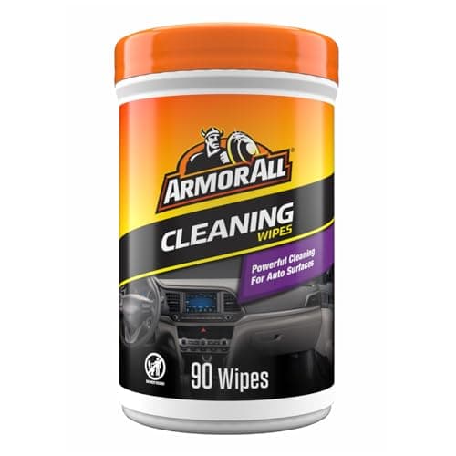 Armor All Car Cleaning Wipes 90-Count - Convenient Car Interior, Dashboard, Leather, Fabric & Vinyl Wipes, Gift for Car Lovers