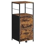 VASAGLE Archivero Cajonera para Oficina con 2 Cajones, Mueble Soporte para Impresora y Estante, para Documentos A4 y Carta, 40x41x108 cm MOFC045B01