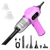 Scstartx Portable Car Vacuum Cordless Mini Handheld Vacuums Cleaner Rechargeable with LCD Display and Multi-Nozzles, High Power Hand held Cleaners for Car, Home, Office, Sofa, Pet Hair,Keyboard