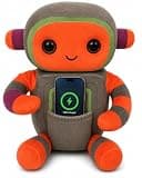 Charger Chums Plush Wireless Phone Charger for Kids & Teens – Cute Stuffed Animal Charging Pocket with USB-C Powered Wireless Charging Pad – Compatible with Most Smartphones - Robot