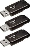 PNY 32GB Attaché 4 USB 2.0 Flash Drive 3-Pack
