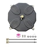 18in Pressure Washer 4000PSI Surface Cleaner with 1/4" Quick Connector, 2 Extension Wands and 2 Replacement Nozzles for Concrete, Patio, Sidewalk, Deck and Driveways, 4000 PSI Max (black2)