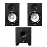 Yamaha HS7 6.5" Powered Studio Monitor (Pair) with HS8S 8" Powered Studio Subwoofer