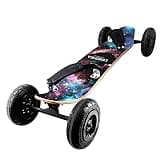 Losenka No-Electric MountainBoard, All Terrain Cross Country Skateboard Mountain Board for Adults Teens, Including Tool, Skateboard Bag, Eraser, Protective Gear, Foot Strap.