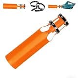 Leaf Blower Air Booster, Compatible with Cylindrical Nozzles 3 Inches in Diameter and Over 4 Inches in Length; Ideal for Blowing Away Leaves, Dust, and Snow; Orange