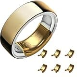 SZJCLTD 6 Pack Size Adjuster for Oura Ring Gen4/3 & Samsung Galaxy Ring, Upgraded Invisible TPU Sizer, Reusable Adhesive Spacer for Loose Rings (Gold, S)
