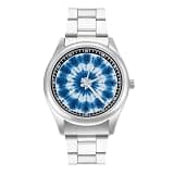 FodPand Mens Stainless Steel 3-Hand Analog Watch Easy Reader 40mm Dial