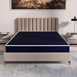 2, 10-Inch Medium Firm Water Resistance Nylon Vinyl Foam Mattress, Noiseless, Soft Cloud Feeling, Body Heat Reflection, Good for Hospital and Camp, Queen, Blue