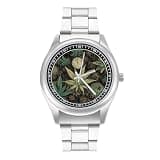 FodPand Analog Men Stainless Steel Band Watch Big Face Silver Wristwatch